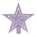 19CM GLITTER HOLLOW CHRISTMAS TREE TOPPER_CWMM9900