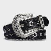 Women Rhinestone Sequin Hollow Belt_Cwabe0363