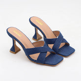 Women Versatile Outer Wear High Heel Slippers