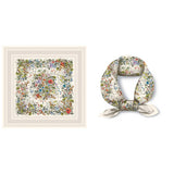 BOHO TREE PRINT SILK SCARF LUXURIOUS NECK WRAP_CWASC0644