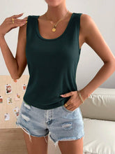 U-Neck Sleeveless Waffle House Vest