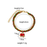 CHRISTMAS COLORBLOCK HANDMADE BEADED BRACELET_CWAJE1858