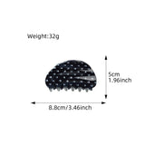 HALF CIRCLE PUMPKIN SPIDER WEB SKULL HAIR CLIP_CWAHA1442