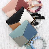 MINI CARD WALLET WITH BEADED BRACELET KEYCHAIN_CWAB4947