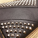 RIVET DECORATION LARGE CAPACITY HANDBAG_CWAB1376