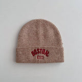 Winter Childrens Embroidered Letter Knitted Hat_Cwah2931