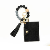 RHINESTONE LEOPARD WALLET WITH BEAD KEYCHAIN_CWAB4999