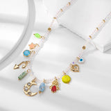 FASHION PENDANT NECKLACE BRACELET COMBINATION_CWAJE2837