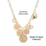 Womens Starry Sky Necklace Bracelet Earrings Set