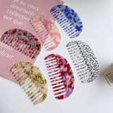 RETRO COLORFUL SPOTTED PATTERN COMB_CWMM1089