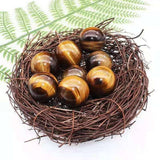 NATURAL TIGER EYE CRYSTAL BALL SET_CWMM8129