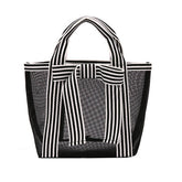 PORTABLE BOW LARGE CAPACITY MESH COSMETIC BAG_CWAB4456