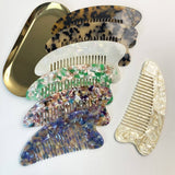 ACETATE ANTI STATIC COMB WITH FINE TEETH HEART_CWMM6437