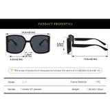 ANTI UV LARGE FRAME POLYGONAL CURVED SUNGLASSES_CWASG0392