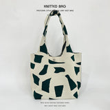 NEW NICHE DESIGN PATTERN KNITTED SHOULDER HANDBAG_CWAB2377