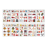 KIDS WATERPROOF FIRE TRUCK TATTOOS FOR SAFETY WEEK_CWMM8259