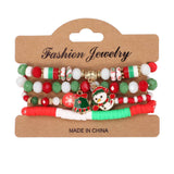 CHRISTMAS SNOWMAN BEADED BRACELET_CWAJE2209
