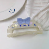 CUTE CARTOON CLOUD KITTEN HAIR CLAWS CLEAR GIRL_CWAHA1349