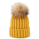 OUTDOOR WARM WOOL BALL KNITTED HAT_CWAH1577