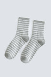 STRIPE PATTERN COZY COTTON ANKLE CREW SOCKS_CWMS022
