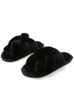 CROSS STRAP HOUSE SHOES COZY COMFY INDOOR SLIPPERS_CWSHS201