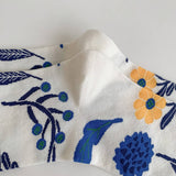 RETRO NICHE DESIGN PRINTED FLOWER SOCKS_CWMS0957