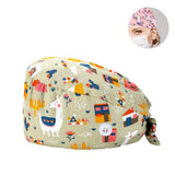 PRINTED SURGICAL CAP SCRUB CAP COTTON NURSE CAP_CWAH3378