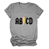 SUMMER NEW ARRIVAL PLUS SIZE TEE WITH LIGHTNING_CWTTS1476