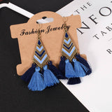 Versatile Tassel Gradient Earrings