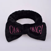 ALPHABET BOW FACE WASH HEADBAND_CWMM0726