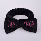 ALPHABET BOW FACE WASH HEADBAND_CWMM0726