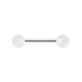 STAINLESS STEEL LUMINOUS ACRYLIC BALL TONGUE STUD_CWMM9597