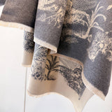 French Vintage Soft Warm Faux Cashmere Scarf_Cwasc03451