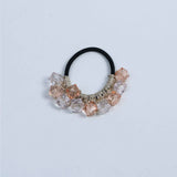 FRESH CLEAR SQUARE BEAD HAIR TIE CUTE SIMPLE BAND_CWAHA6786