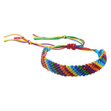 COLORFUL ROPE RAINBOW HAND WOVEN BRACELET_CWAJE0714
