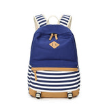 BACKPACKS FOR SCHOOL STRIPED CANVAS LAPTOP BAG_CWAB5510