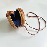 RATTAN WOVEN SMALL SQUAREBAG SHOULDER CROSSBODY BAG_CWMM4544