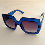 SIMPLE SQUARE FRAME COLOR BLOCK SUNGLASSES WOMEN_CWASG0258
