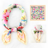 FLORAL PRINT SCARF VINTAGE NECK HEAD WRAP_CWASC1173