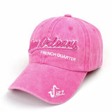 Washed Letter Embroidery Baseball Cap Sun Hat Cwah1132