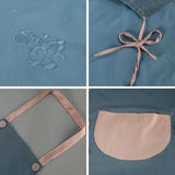 DEER HEAD PRINT SUMMER THIN APRON WITH POCKETS_CWMM2050