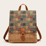 RETRO PRINT LARGE CAPACITY BACKPACK_CWAB2644