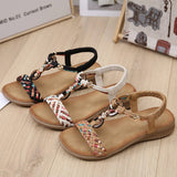 Bohemian Retro Styl Thick Sole Flat Sandals_Cwshs0521