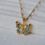 SWEET COLORFUL ZIRCON BEADED BRACELET NECKLACE_CWAJE2135