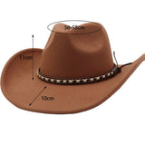 ETHNIC STYLE FELT COWBOY WESTERN HAT_CWAH04410
