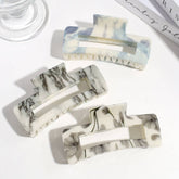 INK FLOWER CUTOUT HAIR CLAW ELEGANT DAILY STYLE_CWAHA2293