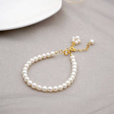 GOLD SIMPLE PEARL BRACELET_CWAJE1685