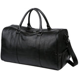 LARGE LEATHER TRAVEL DUFFEL FOR MEN SHOE STORAGE_CWAB5174