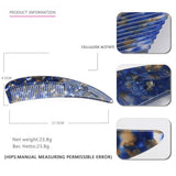 HORN POINTED TAIL COMB ACETATE CARVED FLOWER COMB_CWAHA4185