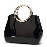 2024 PATENT LEATHER SHINY EVENING TOTE_CWAB2633